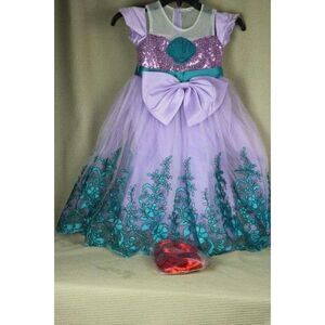 Beautiful Dress Up Dress Complete With Red Wig - Size 5